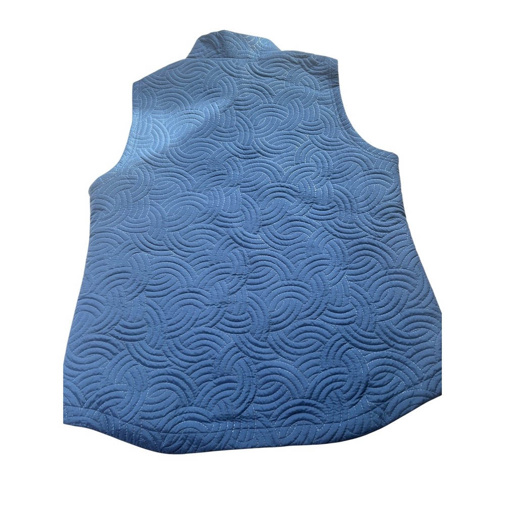 Pebble Beach Quilted Dry-Luxe Performance Vest Blue sz L Golf Country Club Fall - Picture 6 of 15